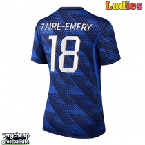 France Warren Zaire-Emery #18 Replica Home Shirt Ladies World Cup 2026 Short Sleeve
